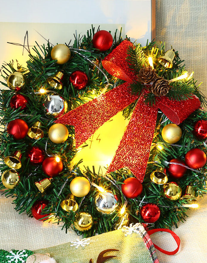 BowLift | Christmas Wreath Branches Bells Christmas Lights String Decoration Lights