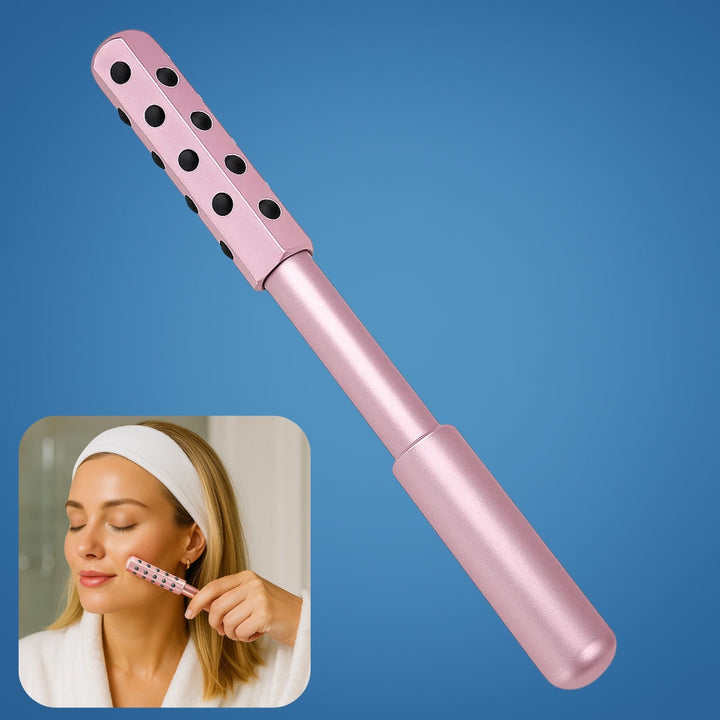 Depuff & Lift Skin – Smooth Metal Cooling Design – Boost Circulation & Glow for Cheeks Neck Face Bowlift