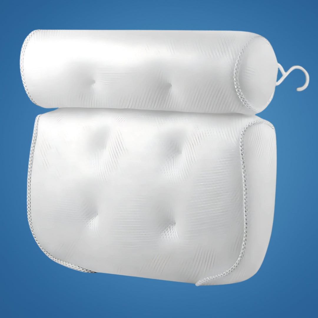 SoakEase Bath Pillow – Neck & Head Support – Non-Slip Cushion – Enhances Relaxation – Fits All Bathtubs – Soft & Comfortable Bowlift