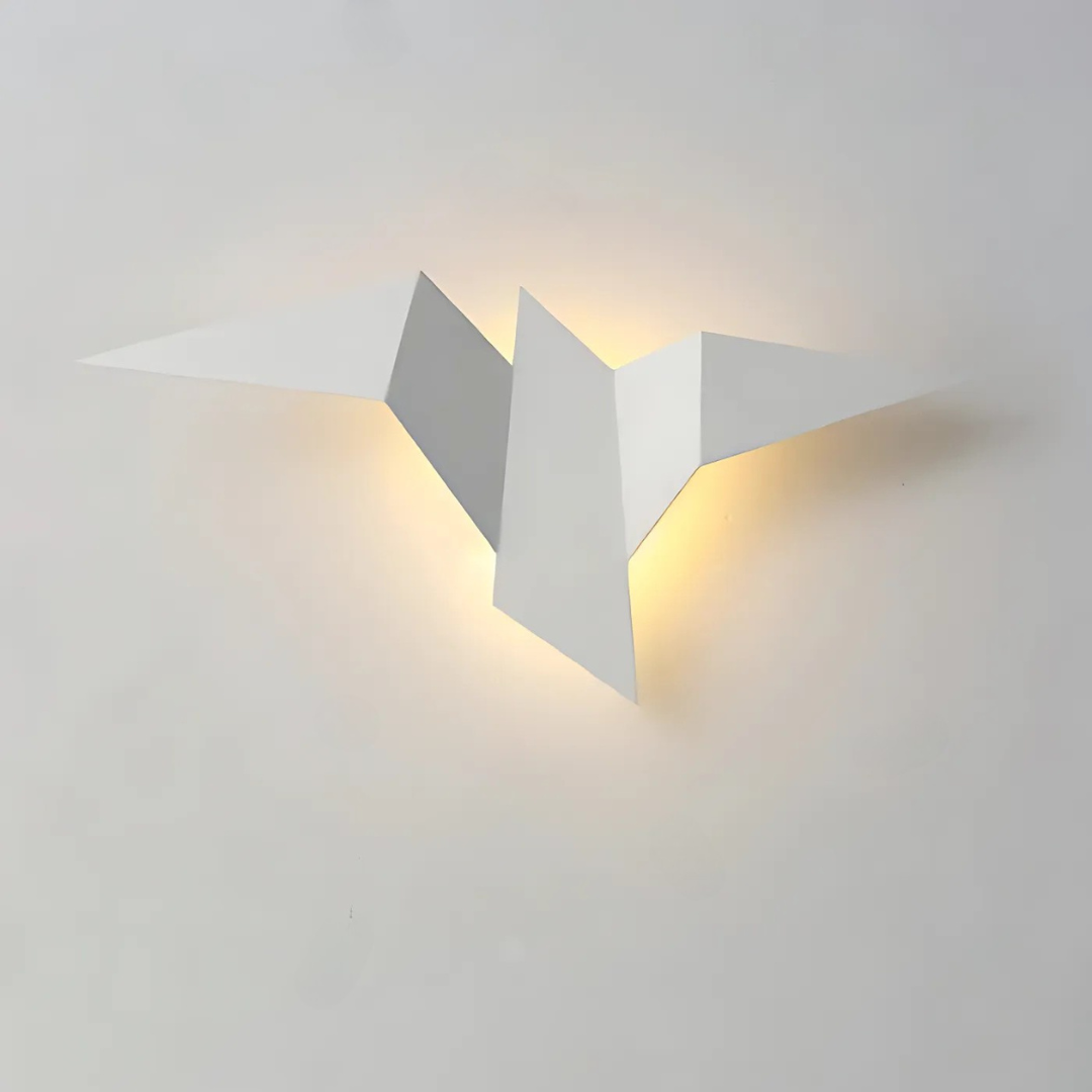 BowLift | Origami Wall Lamp – Unique Wall Lighting in Japanese Style for Living Room and Bedroom