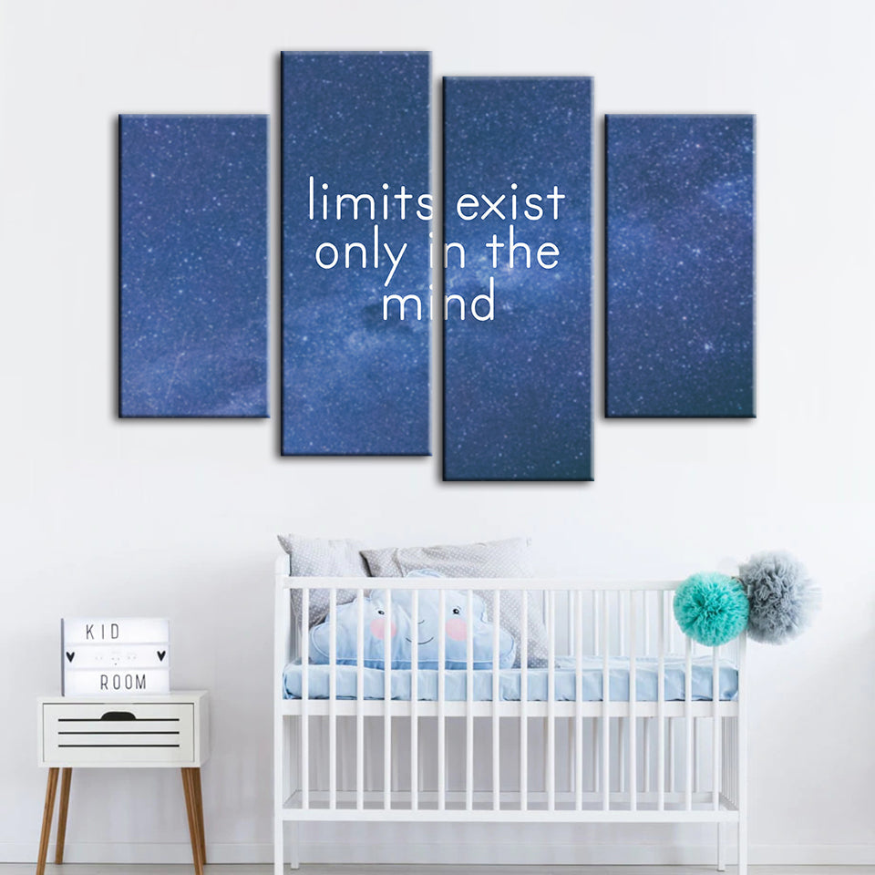 Only In The Mind 4 Piece - Canvas Wall Art Painting | Bowlift