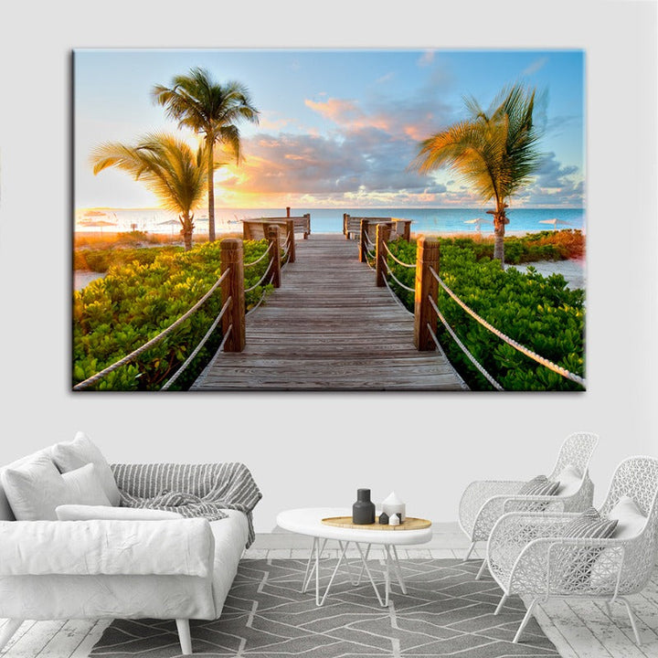 Beach Vacation - Canvas Wall Art Painting | Bowlift