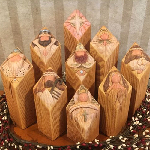 BowLift | Heaven Nativity Tree Pillar Statues