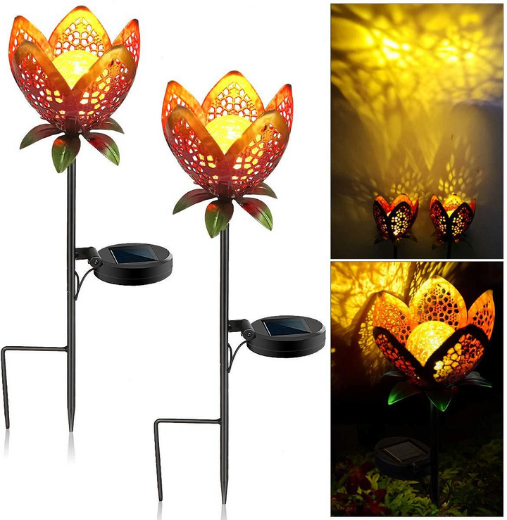 BowLift | Solar Garden Light Lotus Flower – Decorative LED Outdoor Lighting for Garden and Yard