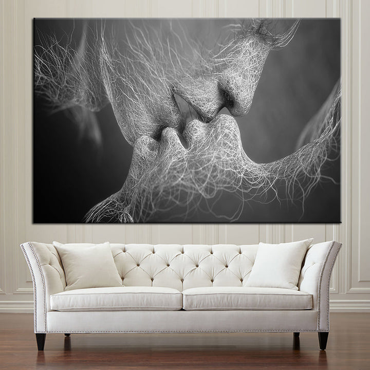 Lines Of Lovers - Canvas Wall Art Painting | Bowlift