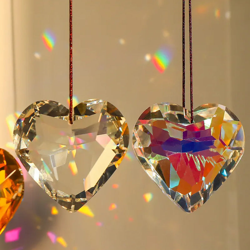 BowLift | GlimmerHeart Elegant Heart-Shaped Sun Catcher – Enchanting Light Effects for Your Home