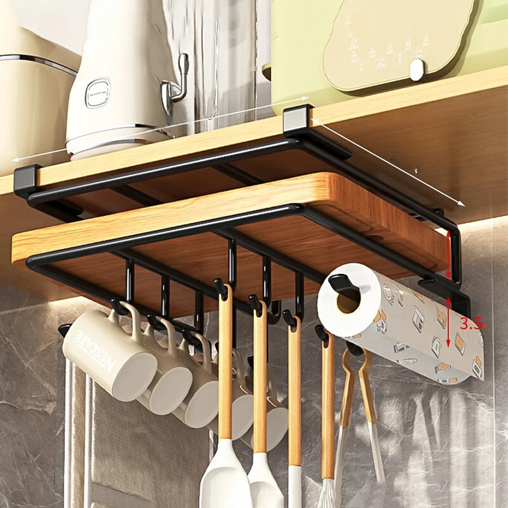BowLift | Stylish Kitchen Hang Organizer - Easy Installation Without Drilling