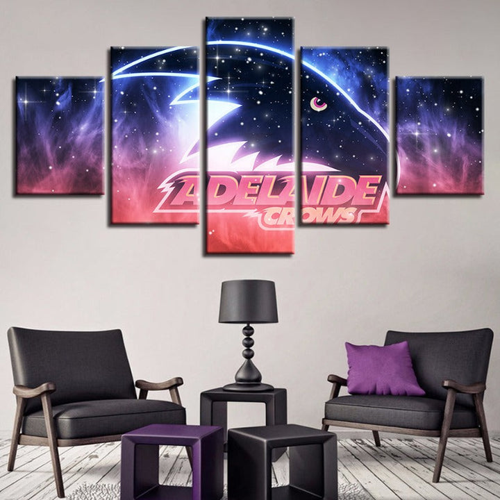 Adelaide Crows Galaxy 5 Piece - Canvas Wall Art Painting | Bowlift