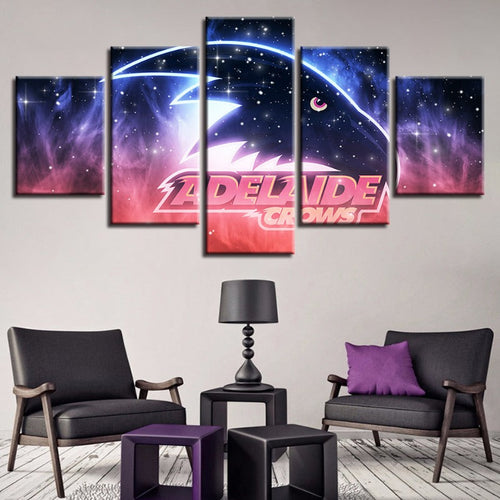 Adelaide Crows Galaxy 5 Piece - Canvas Wall Art Painting | Bowlift