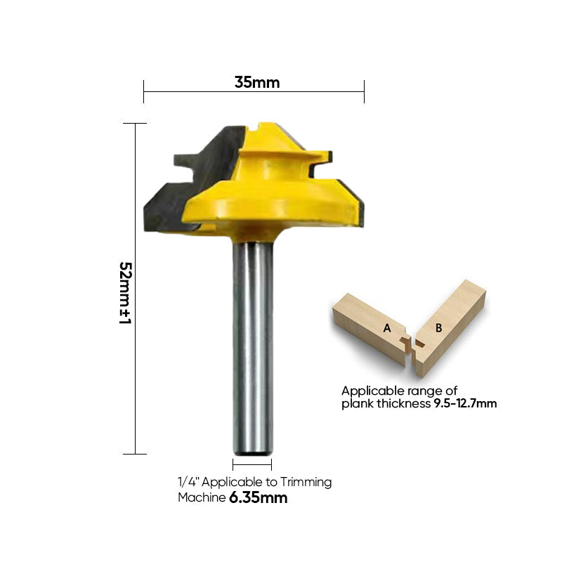 BowLift | Router Bit 45-Degree Glue Joint Lock Miter