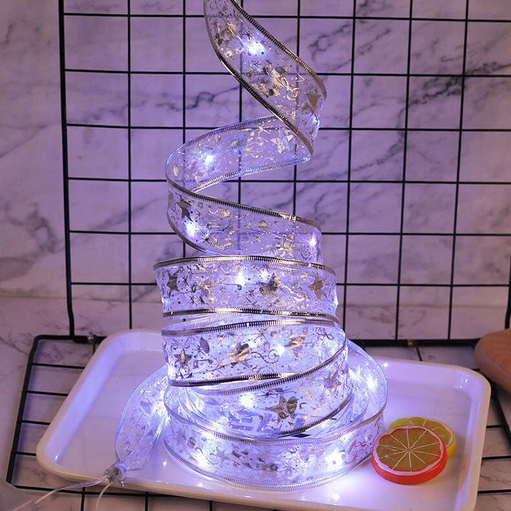 BowLift | Christmas Tree Decoration Ribbon Gift LED String Lights