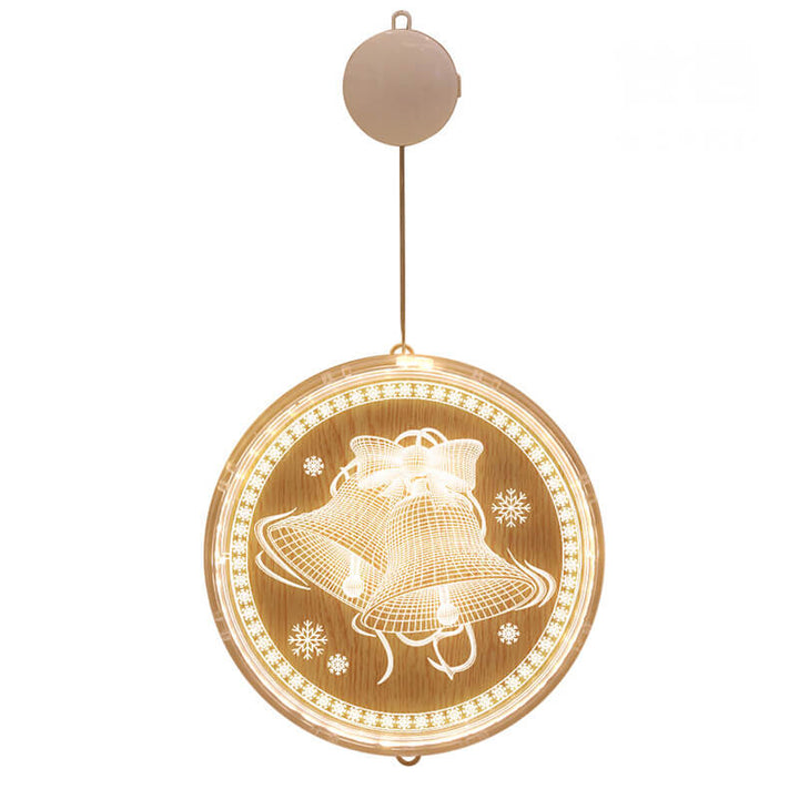 BowLift | Christmas LED Acrylic Decoration Round Suction Cup Light