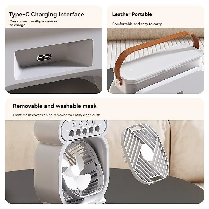 BowLift | 3 in 1 Portable Air Conditioner with Night Light and Humidifier