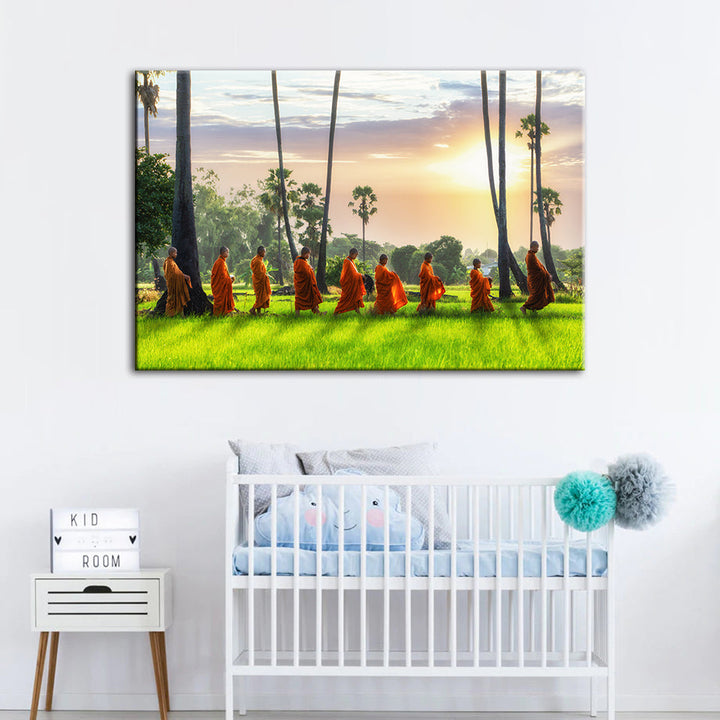 Morning Walk - Canvas Wall Art Painting | Bowlift