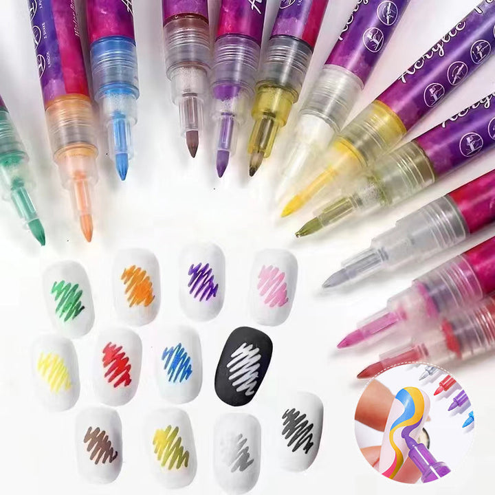 BowLift | 12-color ultra-thin curved nail pencil
