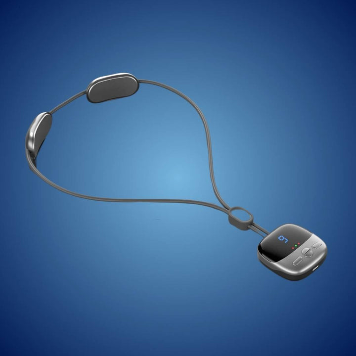 NeckEasePro Portable EMS Cervical Spine Massager | Pain Relief for Neck and Shoulder Tension - Muscle Relaxation Bowlift