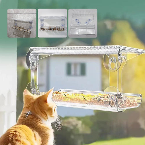 BowLift | Outdoor Clear-Window-Suction-Cup-Birdhouse