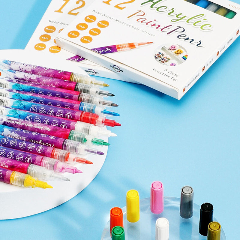 BowLift | 12-color ultra-thin curved nail pencil