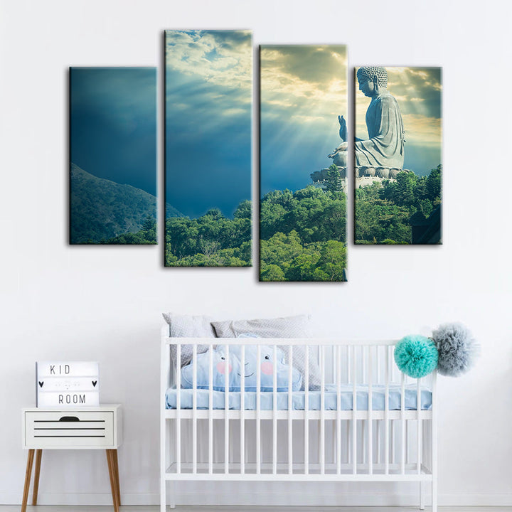 Secret Sky 4 Piece - Canvas Wall Art Painting | Bowlift