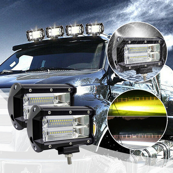 BowLift | 5 Inch Amber White Light Strobe Work Light Pods