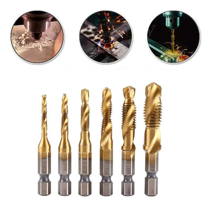 Set of 6 metric tap drill bits | Bowlift