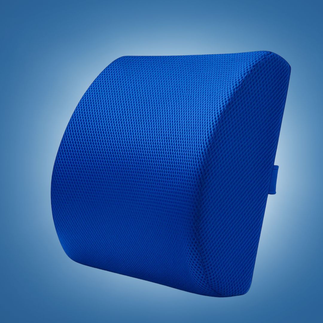 DriveEase | Car Lumbar Support Cushion – Memory Foam Relief – Breathable Mesh – Ideal for Commute & Long Drives Bowlift