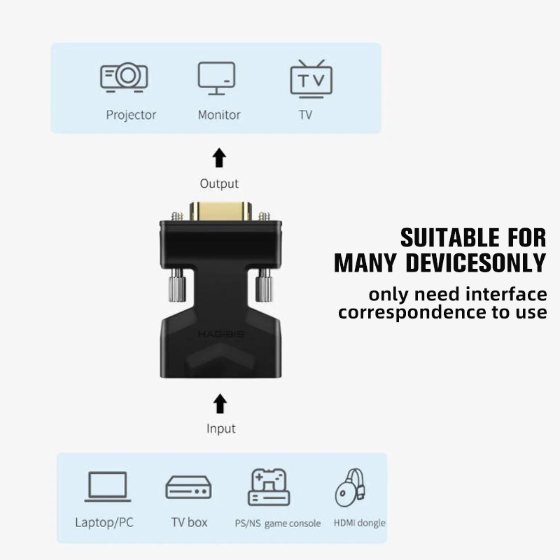 BowLift | HDMI to VGA Adapter (With Audio)