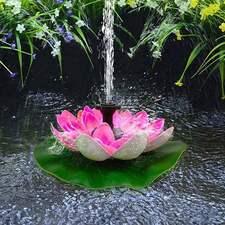 BowLift | Lotus-shaped solar fountain pond decoration