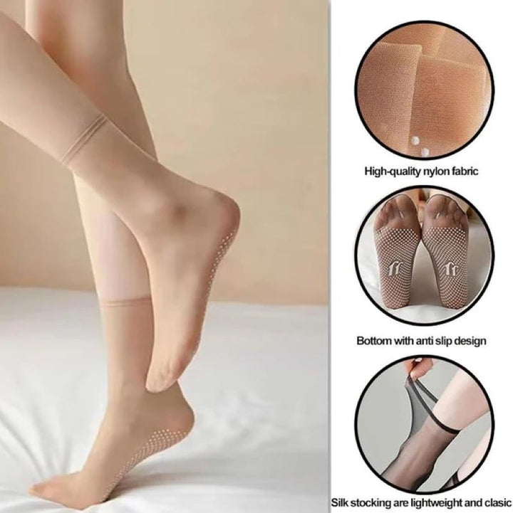 BowLift | Ultra-thin non-slip ankle socks – breathable and elegant for everyday wear