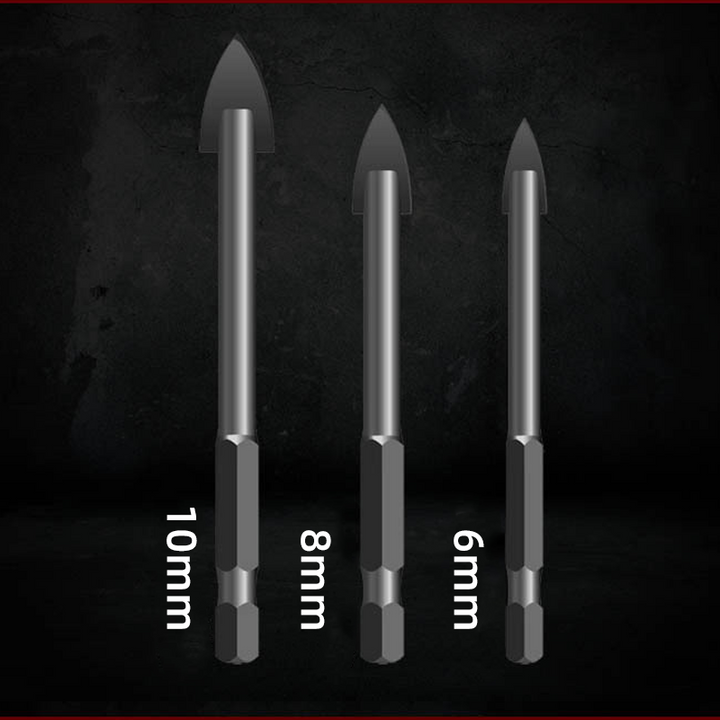 Triangular drill with hexagonal shank made of alloy | Bowlift