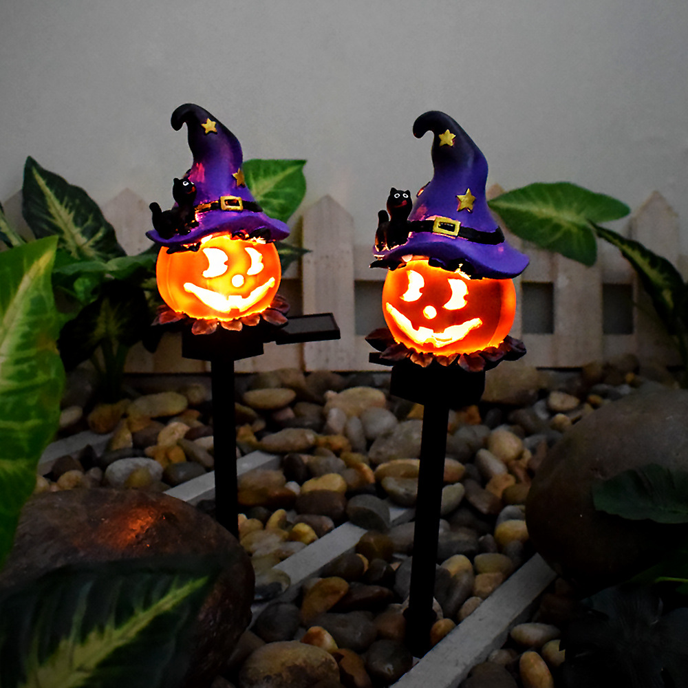 BowLift | Halloween Solar Lights – Decorative LED Garden Lights with Pumpkin and Witch Designs