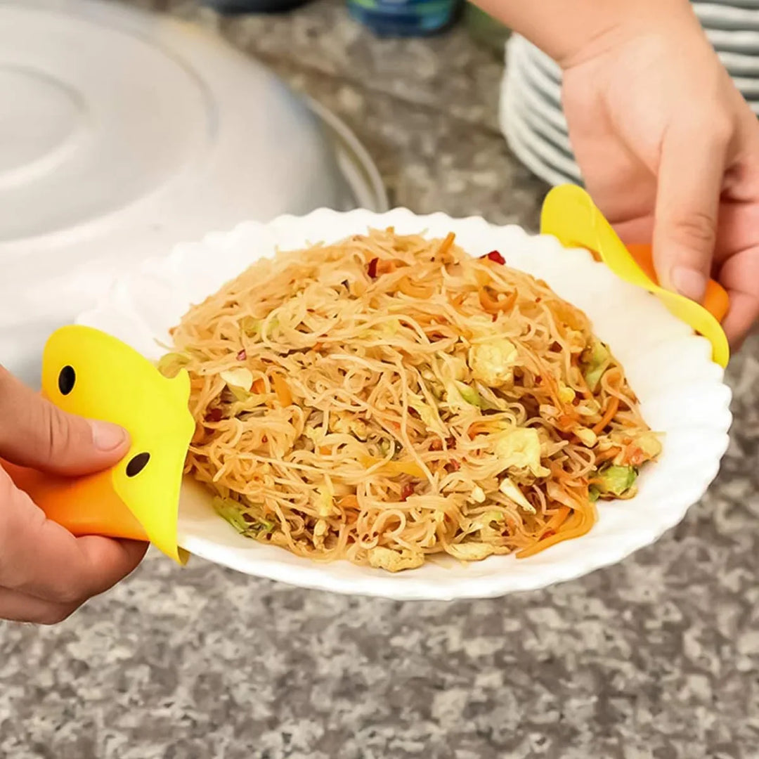 Silicone Mini Pot Holder Duck Shape Bowlift