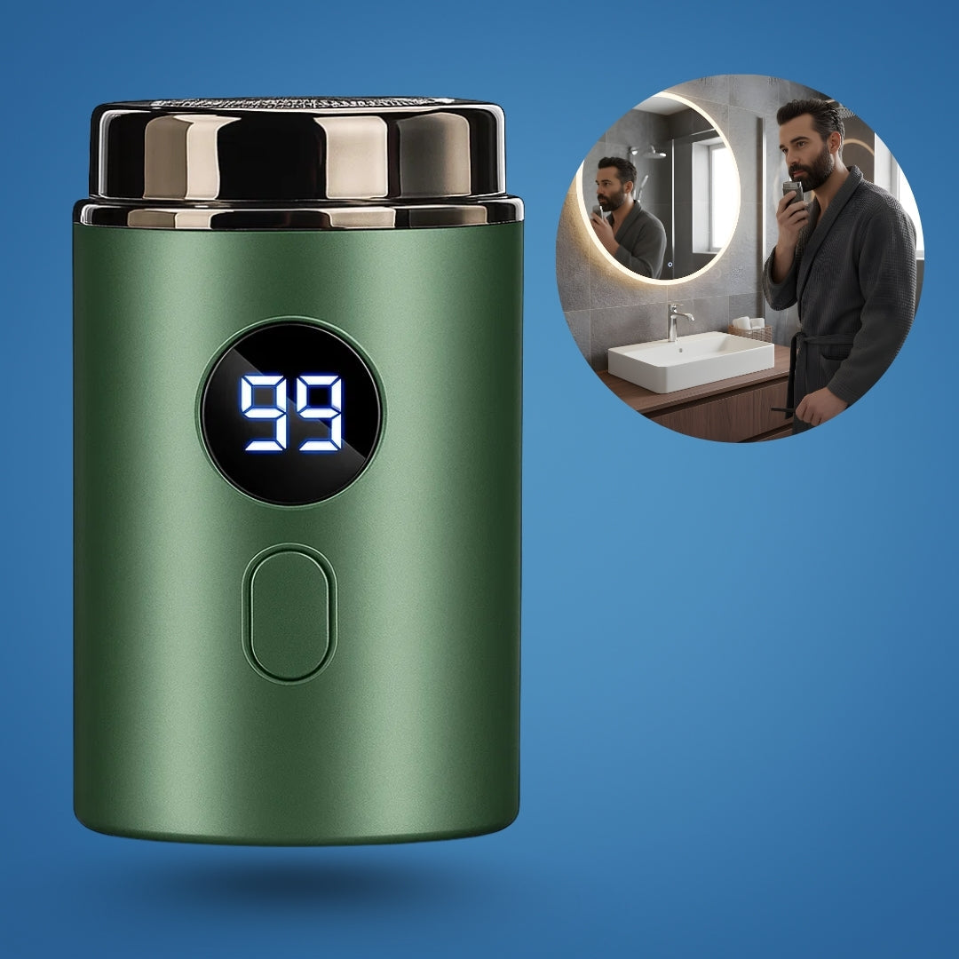 Compact USB Shaver – Waterproof IPX7 – Smooth Portable Grooming for Men with Close Shave Comfort Bowlift