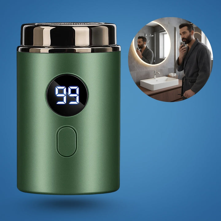 Compact USB Shaver – Waterproof IPX7 – Smooth Portable Grooming for Men with Close Shave Comfort Bowlift