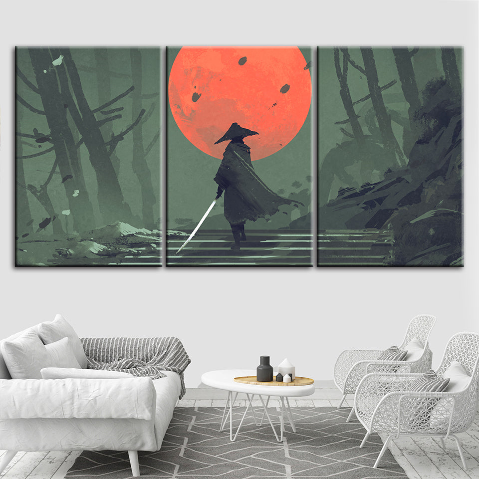 Warrior of Japan - Canvas Wall Art Painting | Bowlift