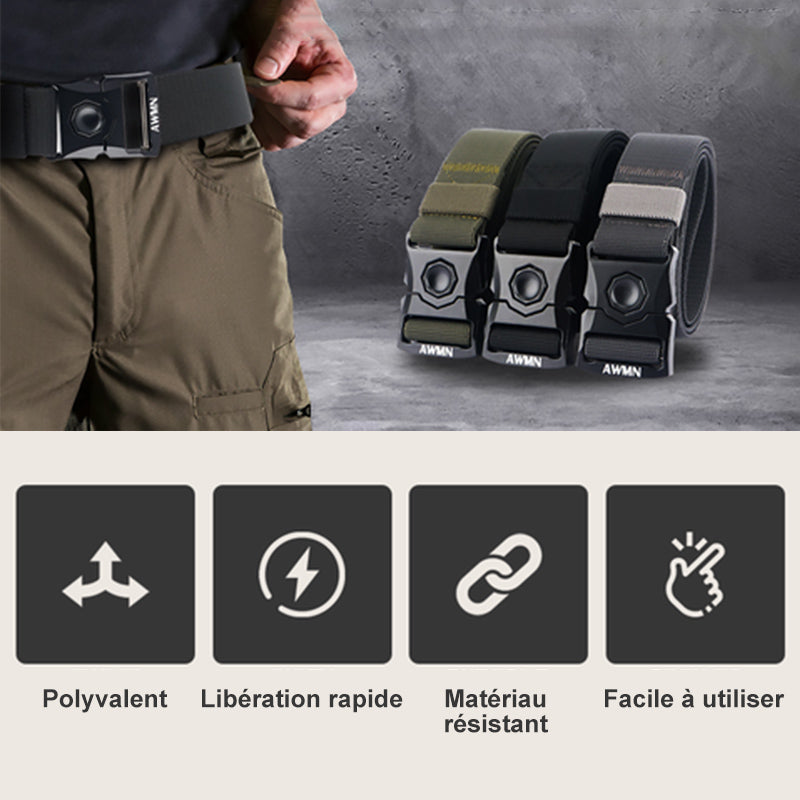 Tactical belt with automatic buckle | Bowlift