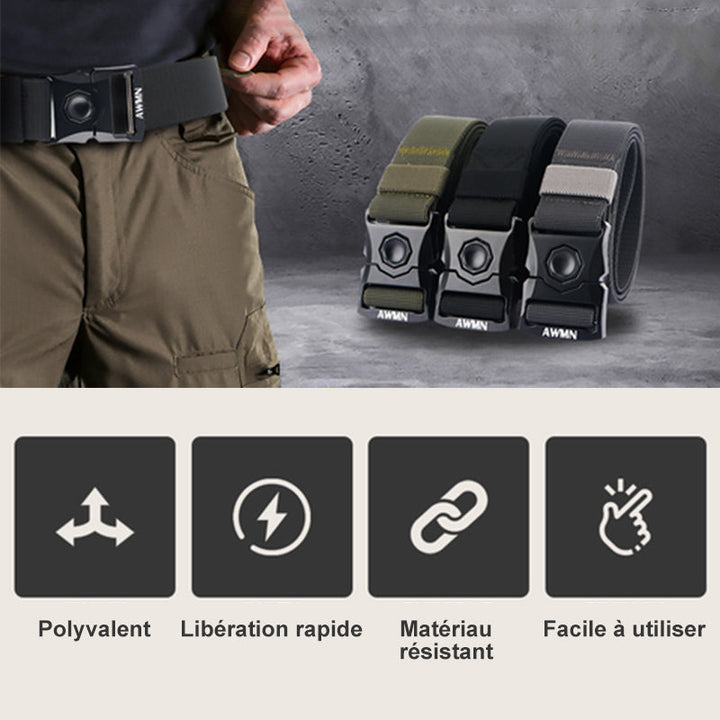 Tactical belt with automatic buckle | Bowlift