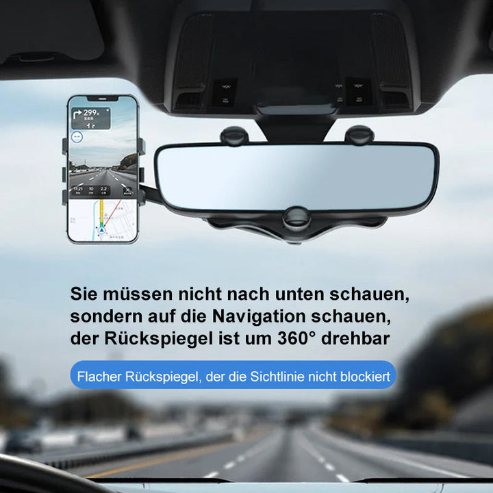 BowLift | Multifunctional Rotatable Car Rearview Mirror Phone Holder