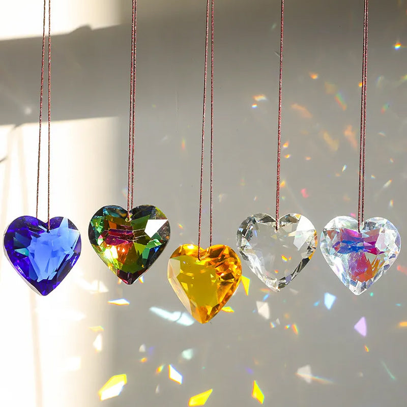 BowLift | GlimmerHeart Elegant Heart-Shaped Sun Catcher – Enchanting Light Effects for Your Home