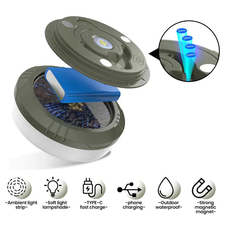 BowLift | Outdoor Waterproof Portable Stowable String Light