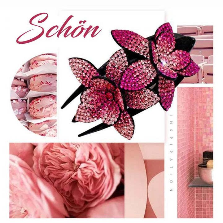 BowLift | Rhinestone Double Flower Hair Clip