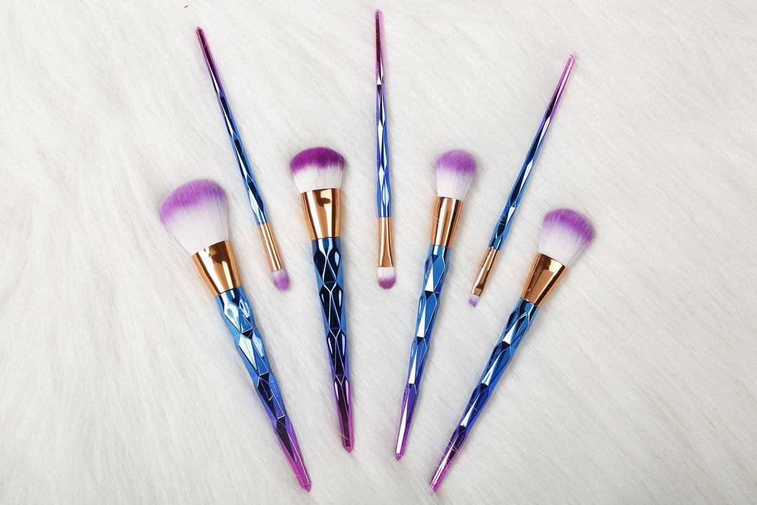 Rainbow Unicorn Brushes - 7 Piece Set | Bowlift