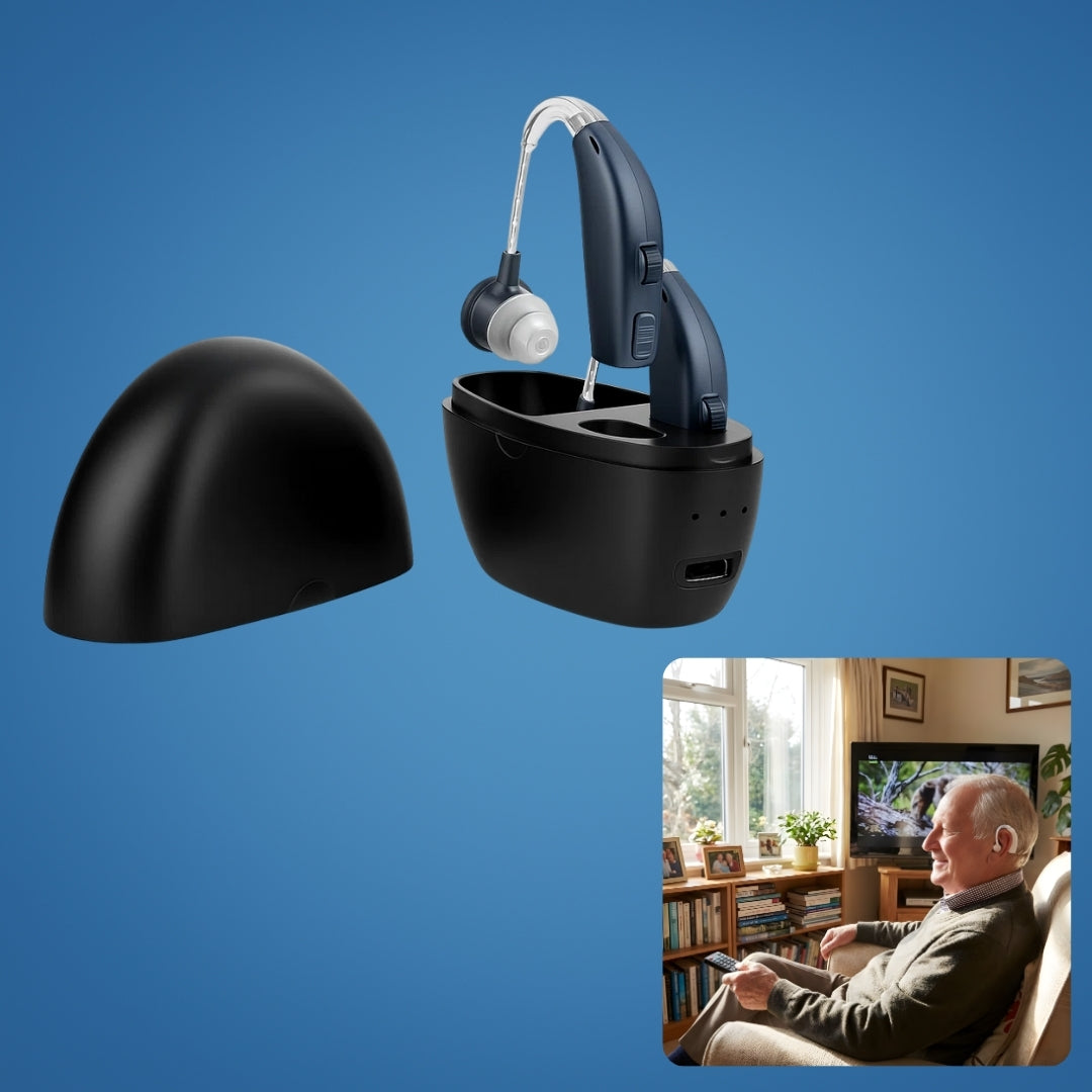 Boosts Hearing Clarity – Rechargeable & Lightweight – Reduces Background Noise – Ideal for Seniors Bowlift