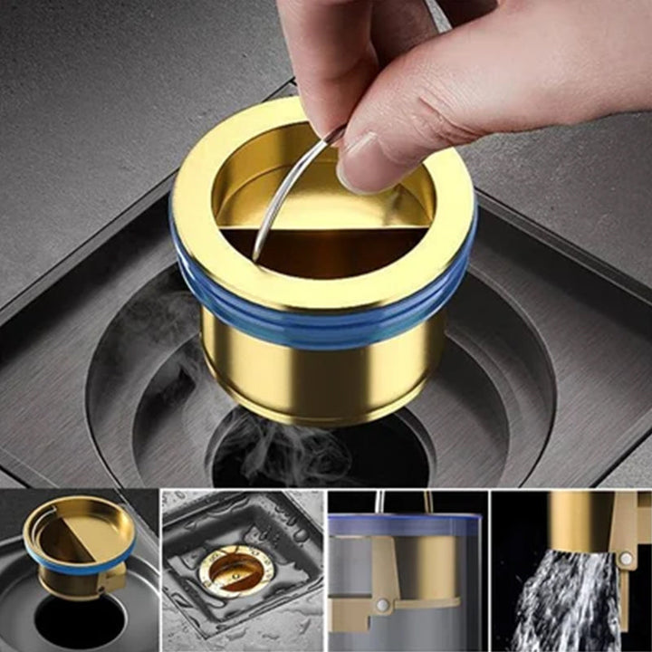 Fall Pipe Universal Brass Floor Drain Core | Bowlift