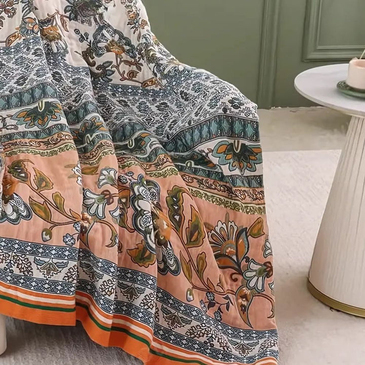 BowLift | Meadow Bliss Boho Floral Blanket
