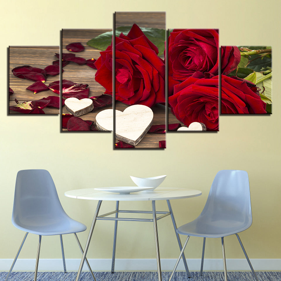 Roses of Love - Canvas Wall Art Painting | Bowlift