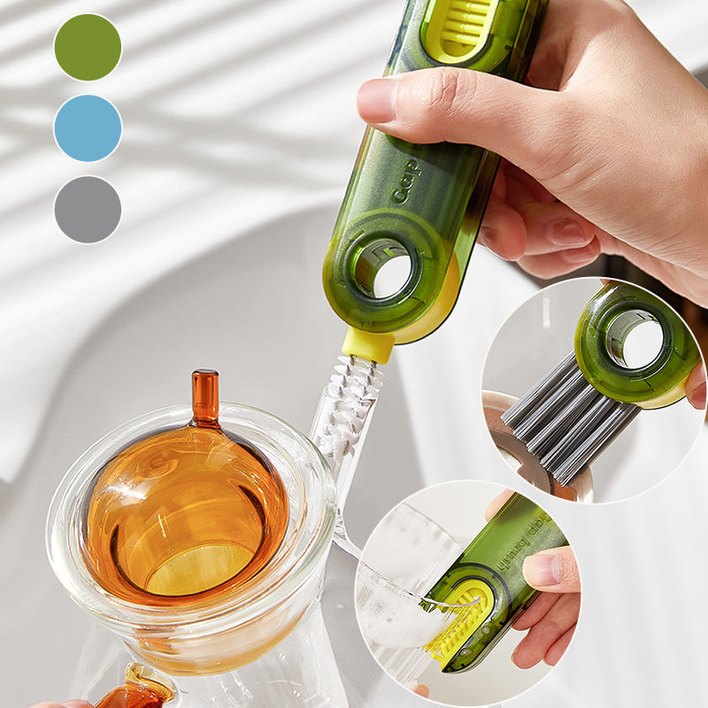 3 in 1 Cleaning Brush Multifunctional Bottle Gap Cleaner Brush | Bowlift