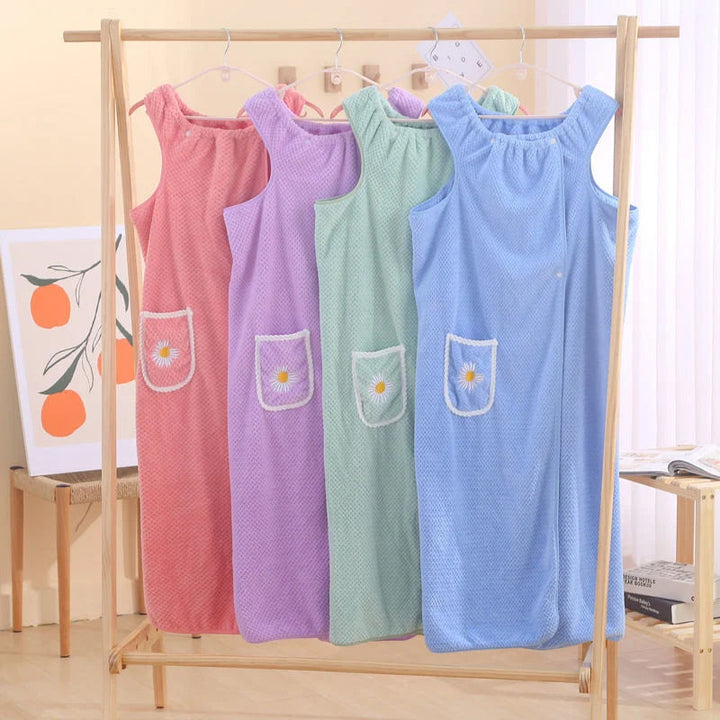 Quick Dry Absorb Water Wearable Bath Towel | Bowlift