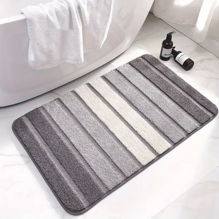 BowLift | Lumiere Striped Absorbent Bath Mat