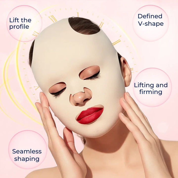 FirmLift | Anti‑Wrinkle Face Lift Mask – Reusable Compression – Soft Ergonomic Fit – Overnight Firming & Tightening for Mature Skin Bowlift